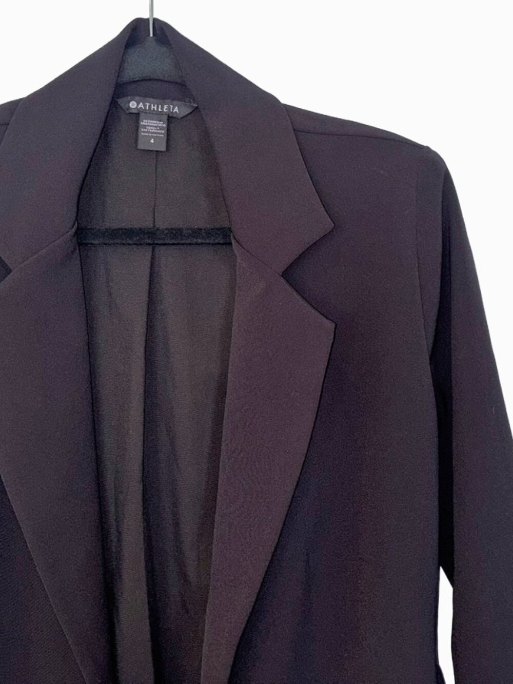 Athleta Black Endless Primatwill Blazer - Size 4
